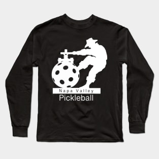 Napa Valley Pickleball Crusher (crest + back) Long Sleeve T-Shirt